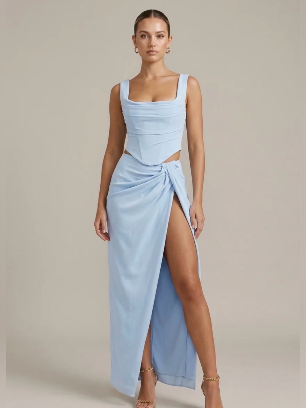 House of CB Women’s two piece corset top and skirt set XS